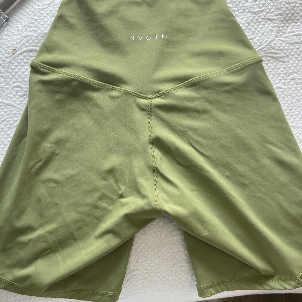 NVGTN green biker shorts
